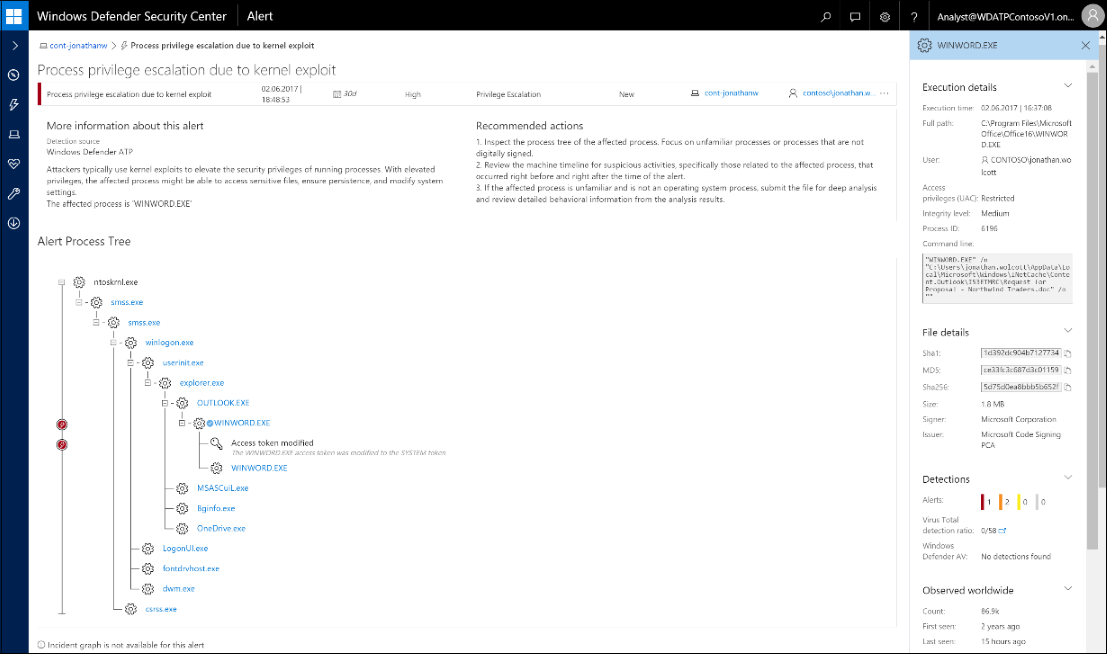 Windows Defender Security Center