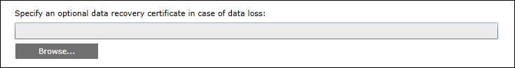 Microsoft Intune: Specify a data recovery certificate for your policy