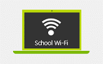 Log in to Device A and connect to the school network