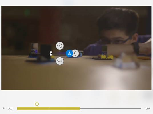 Lighting bolt effect being added to a video clip