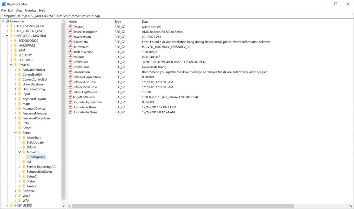 Example of Addreg.