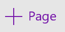 Select add page button