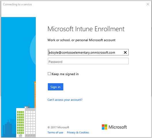 Device is managed by Intune for Education