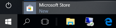 Microsoft Store from the Start menu