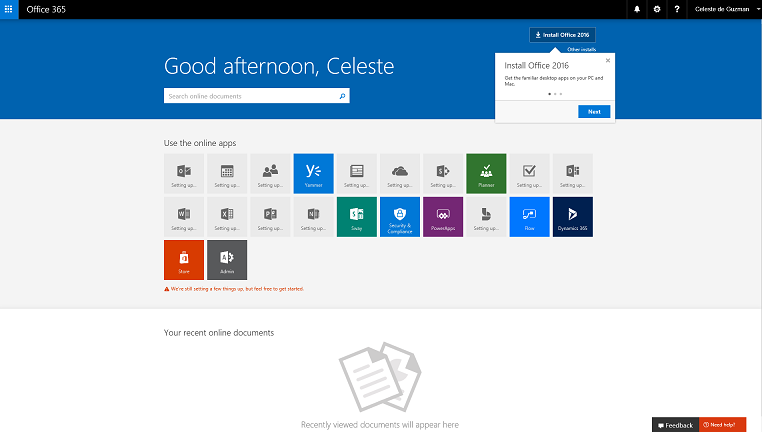 Office 365 portal