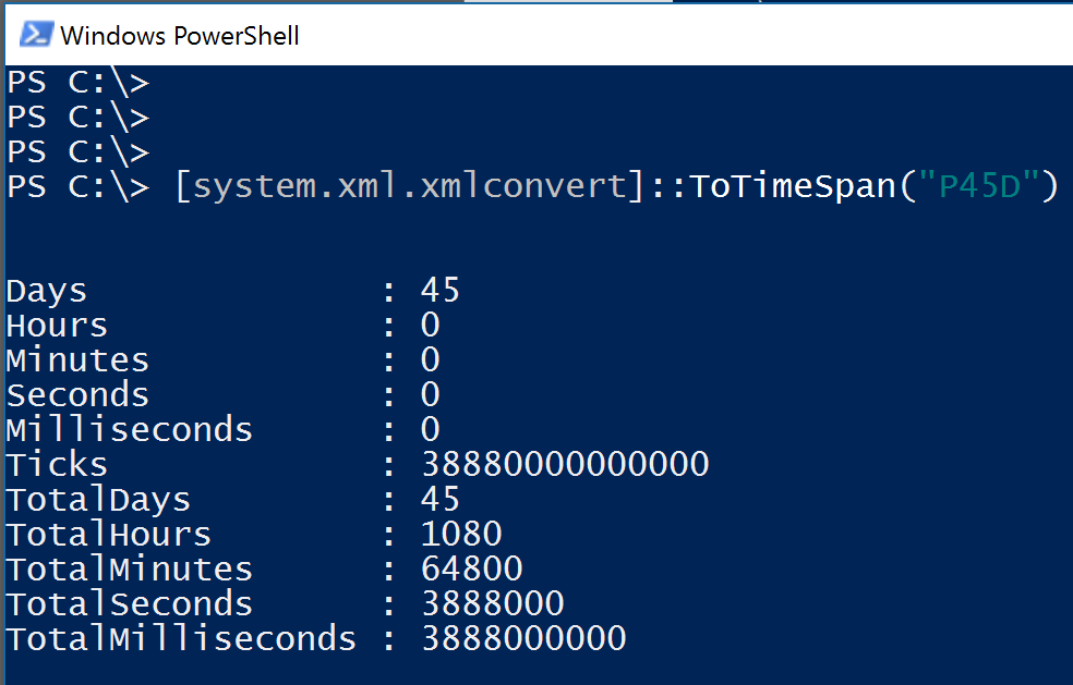 Converting an XML duration