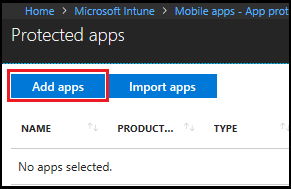 Add protected apps