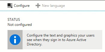 Configure button in Company branding