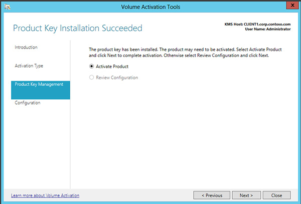 Activating the software