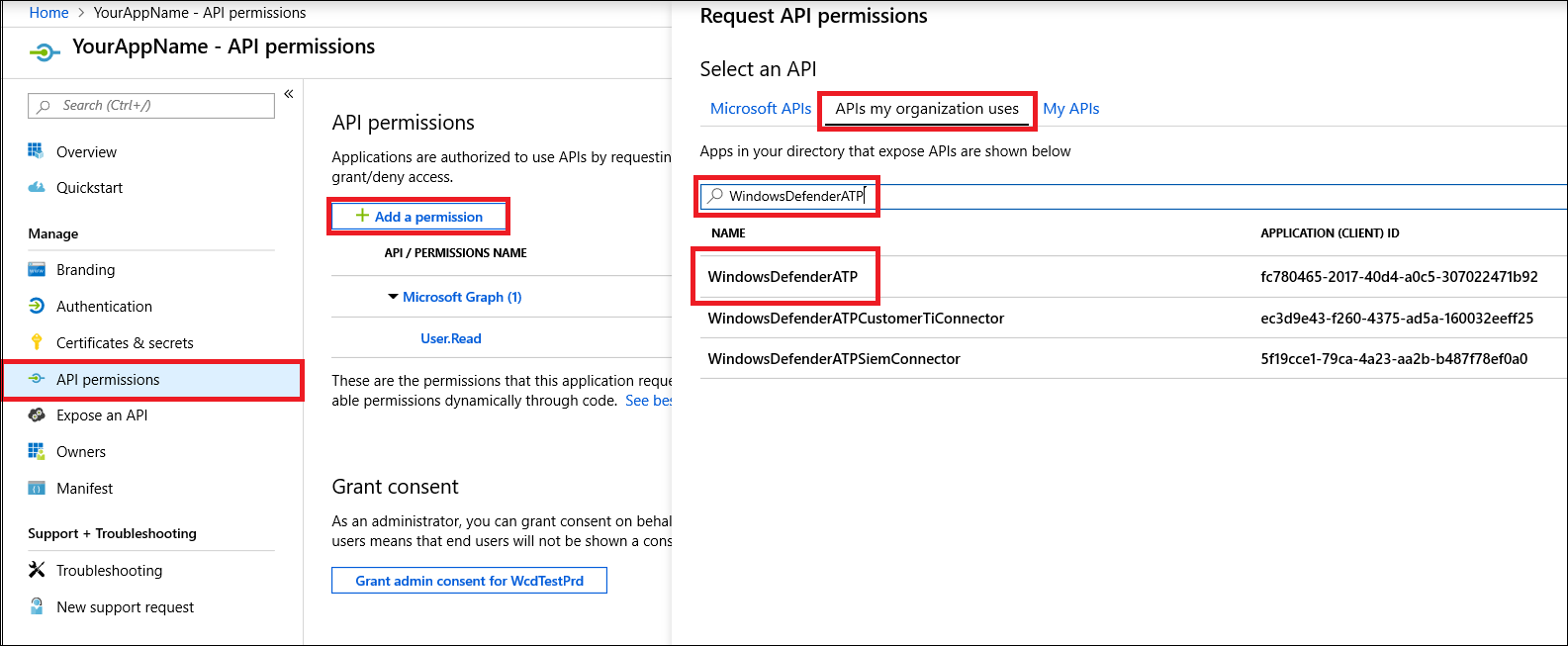 Image of API access and API selection