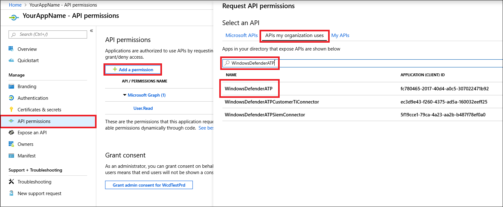 Image of API access and API selection