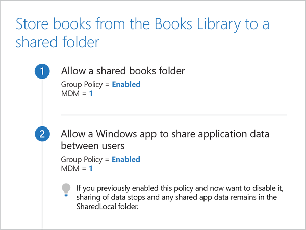 Allow a shared books folder