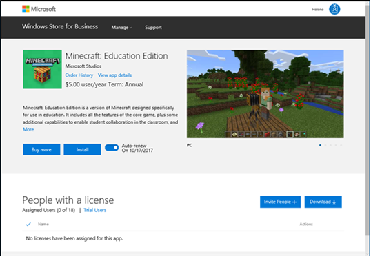 Minecraft Education Edition product page