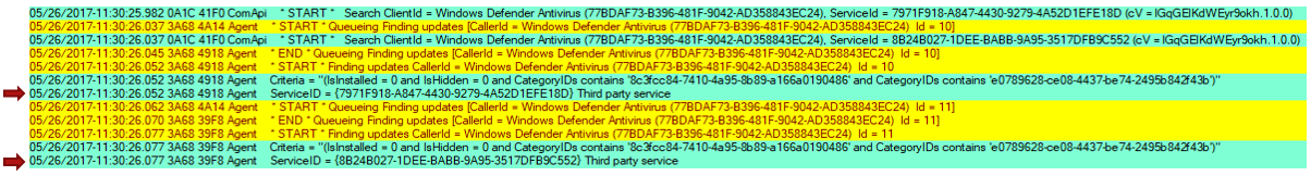 Windows Update scan log 2