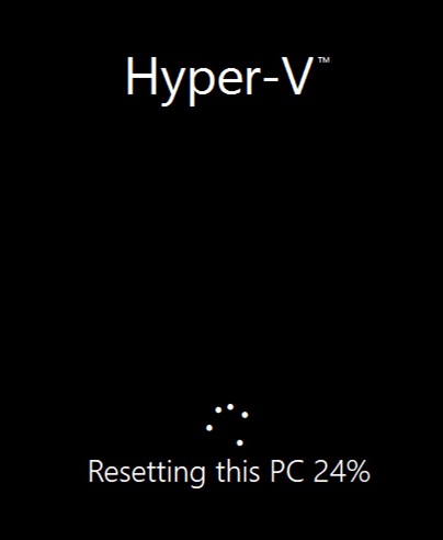 Reset this PC screen capture