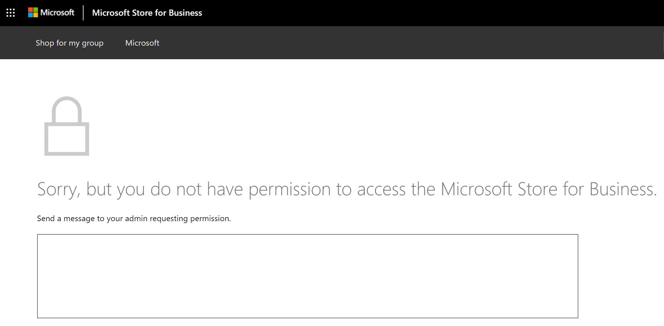 Not global admin