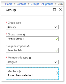 New group