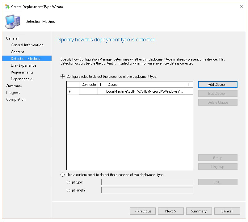 Image of Microsoft Endpoint Configuration Manager configuration
