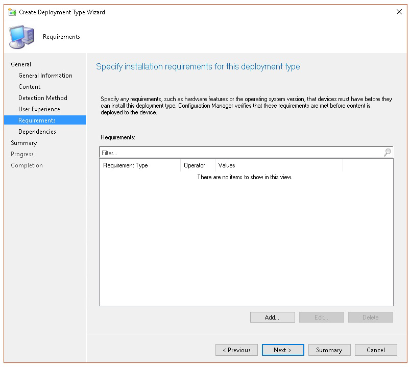 Image of Microsoft Endpoint Configuration Manager configuration