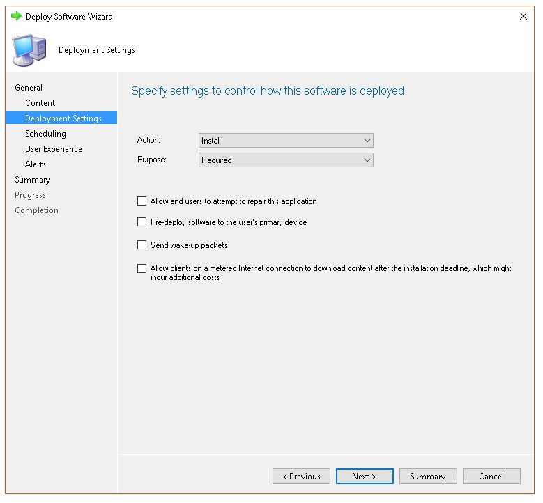 Image of Microsoft Endpoint Configuration Manager configuration