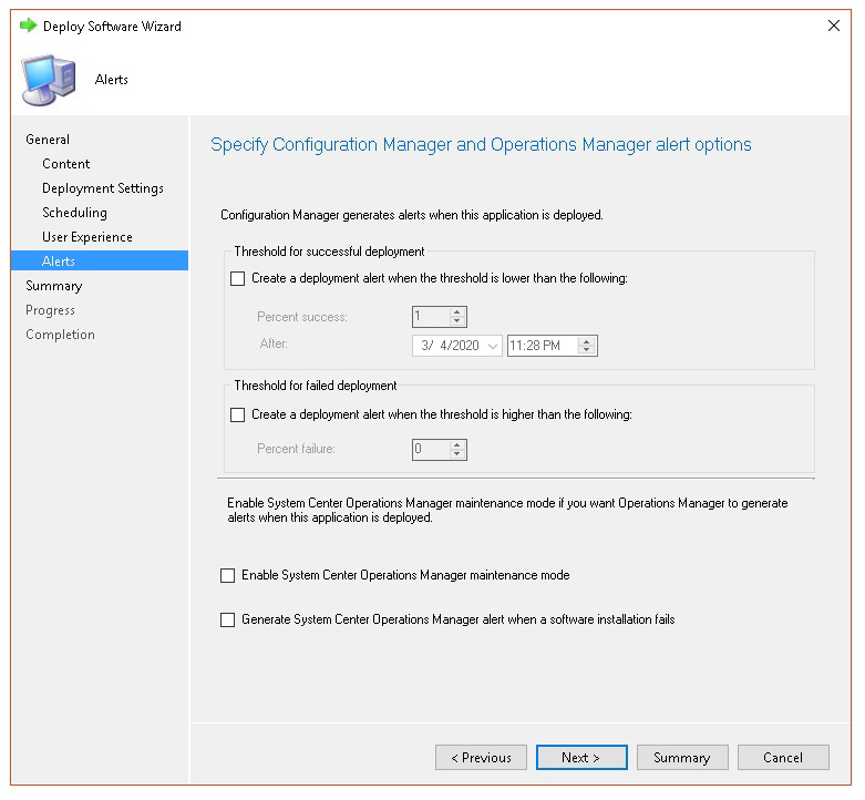Image of Microsoft Endpoint Configuration Manager configuration