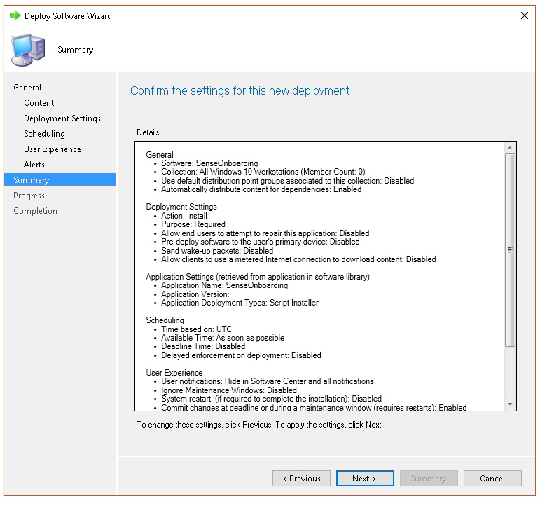 Image of Microsoft Endpoint Configuration Manager configuration
