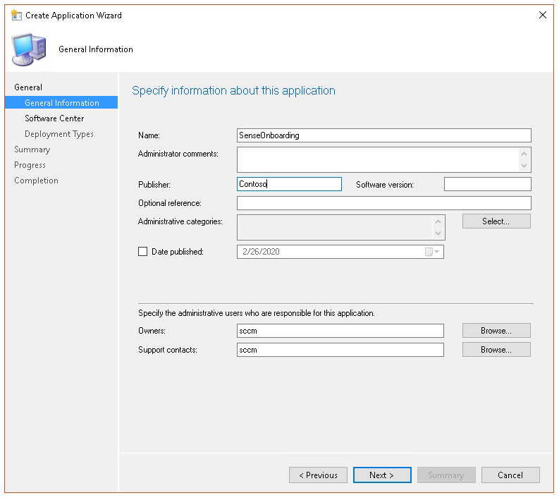 Image of Microsoft Endpoint Configuration Manager configuration