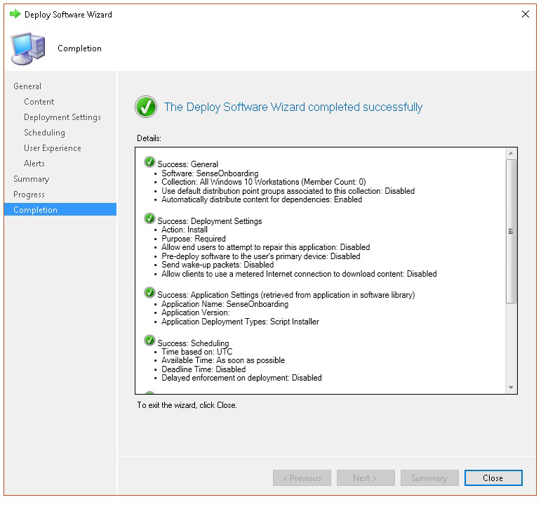 Image of Microsoft Endpoint Configuration Manager configuration