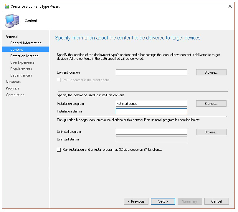 Image of Microsoft Endpoint Configuration Manager configuration