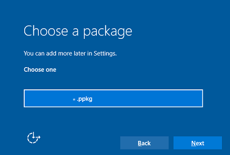 Choose a package