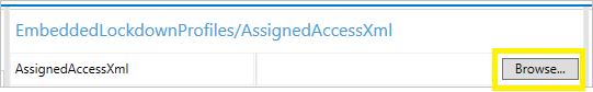 browse button