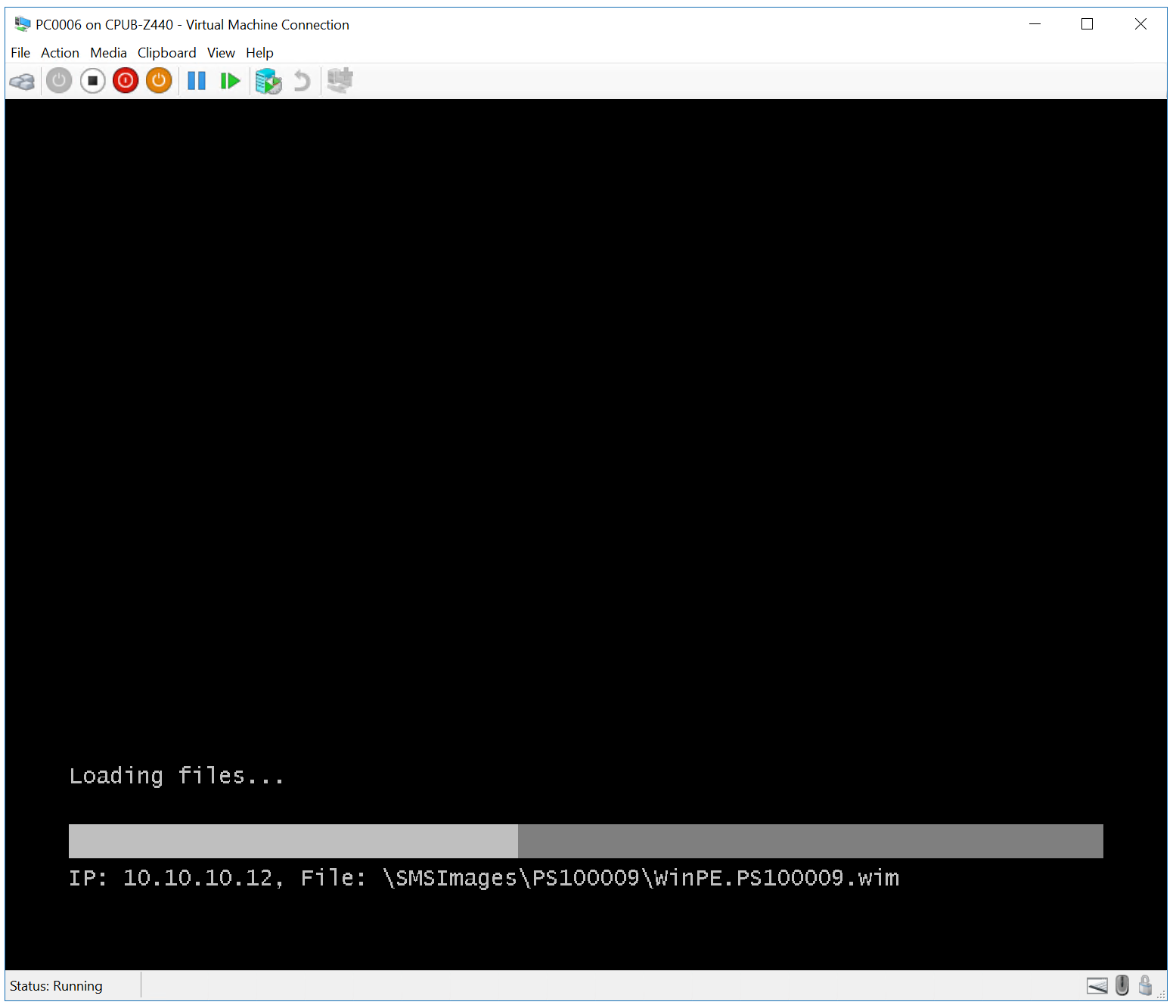 User data and setting restored example 2