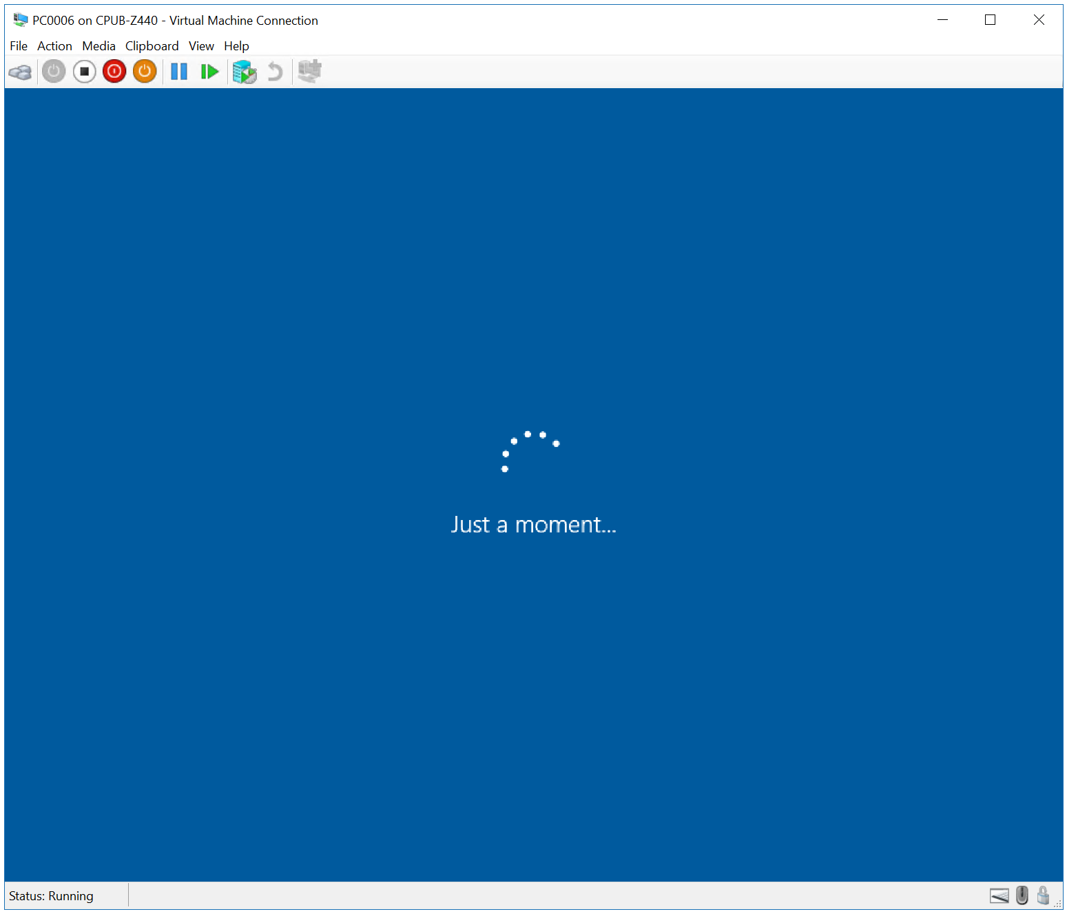 User data and setting restored example 5