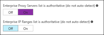 Microsoft Azure Intune, Choose if you want Windows to search for additional proxy servers or IP ranges in your enterprise