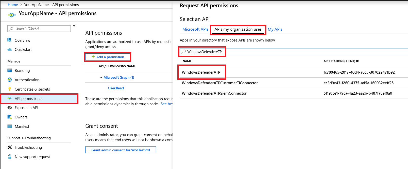 Image of API access and API selection