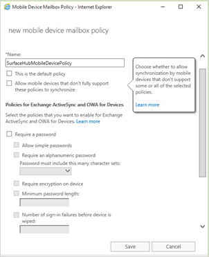 Image showing new mobile device policy.