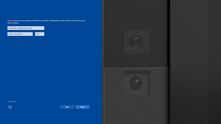 Image showing proxy server setting details.
