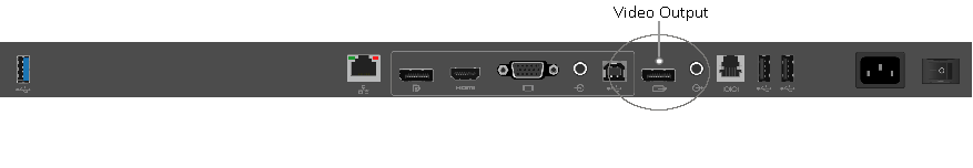 Illustration of video output port