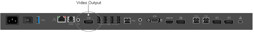 Illustration of video output port