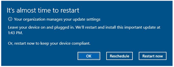 /deepblue/windows-itpro-docs/raw/commit/ed1514d4b358a1dba38b957dcdfbf22ac7176d1d/windows/deployment/update/images/wufb-restart-imminent-warning.png